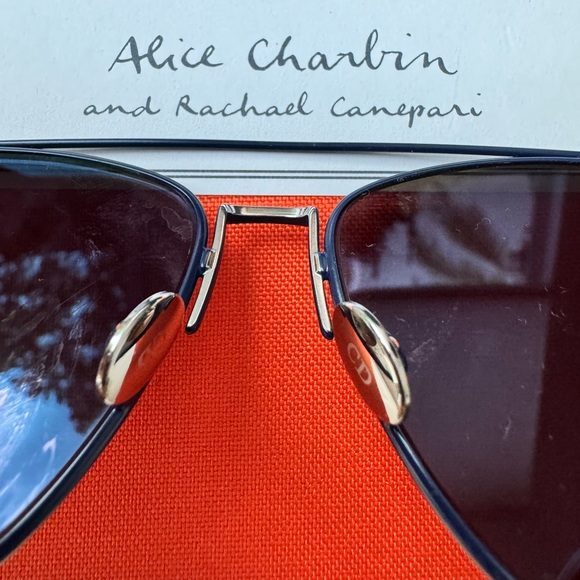 Christian Dior CD Technologic PQU/A4 Navy Blue Mirrored Pilot Sunglasses - Picture 8 of 13